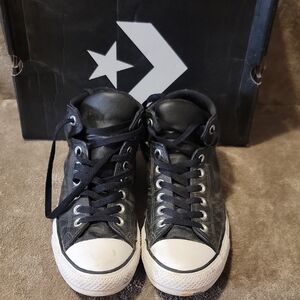 Converse Black and White High-Top Sneakers